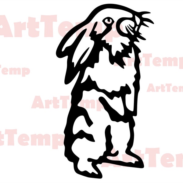 Rabbit Papercut - Etsy