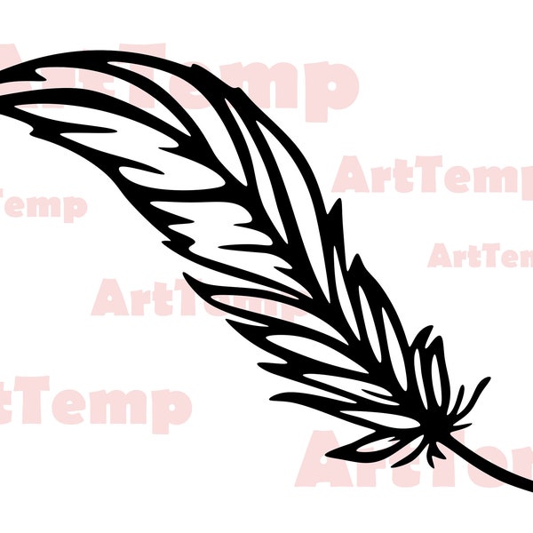 Feather svg,Feather Clipart, svg for cricut, papercut template, vector monogram Feather,dxf for plasma, Feather dxf,Feather vector, Boho Svg