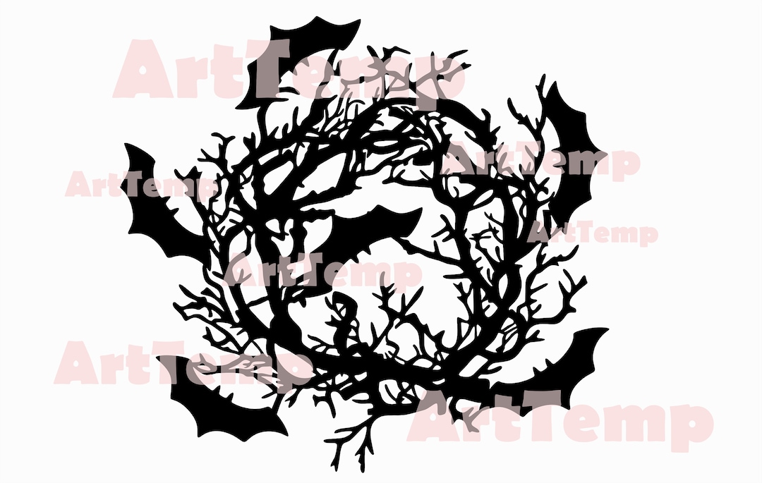 Halloween Decor DXF, SVG Cut File, Svg for Cricut, Dxf for Laser Cnc