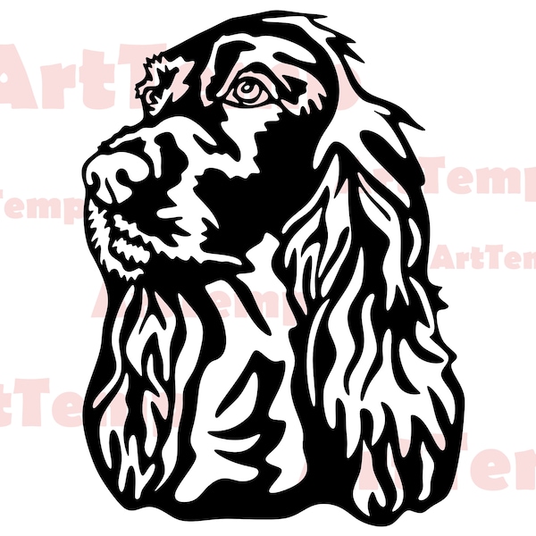 Irish Setter SVG, Dog dxf cut file, pet svg for cricut, dxf for laser cnc, Setter clipart, Silhouettes dxf, vector dog, dog shirt design