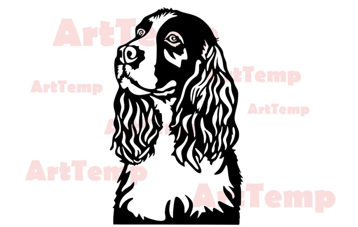 English Springer Spaniel SVG Dog Dxf Cut File Pet for - Etsy