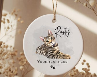 Cat Remembrance Gift, Pet Memorial Ornament