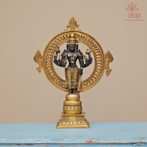 Lord Vishnu Narayan Idol, Big Large Size Standing Vishnu Statue, Narayana Figurine, Lord Vishnu Sculpture for Home Temple, Garden Decor