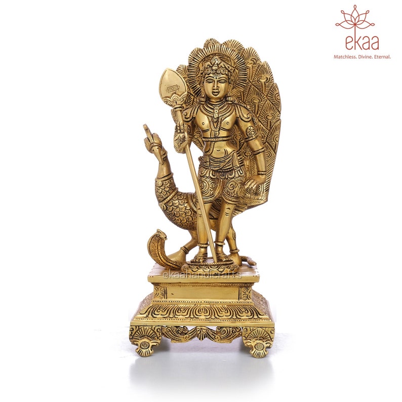 Murugan Swamy in Brass kumaraswamy Idol Lord Murugan Etsy