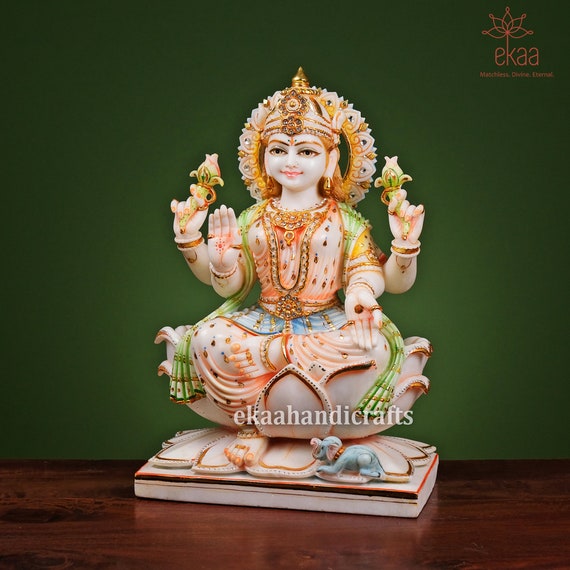 Laxmi Statue - Goddess of Wealth 25cm x 15cm Laxmi Statue - Goddess of Wealth 25cm x 15cm
