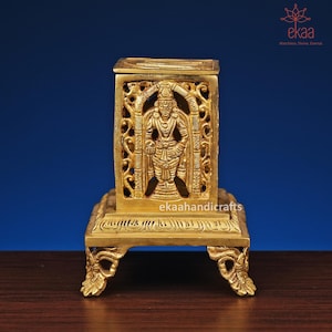 Brass Tirupati Balaji Incense holder Incense Burner, Brass Dhoop Box, Lamp, Brass puja Dhoopdani, Prayer Lamp, Home Fragrance