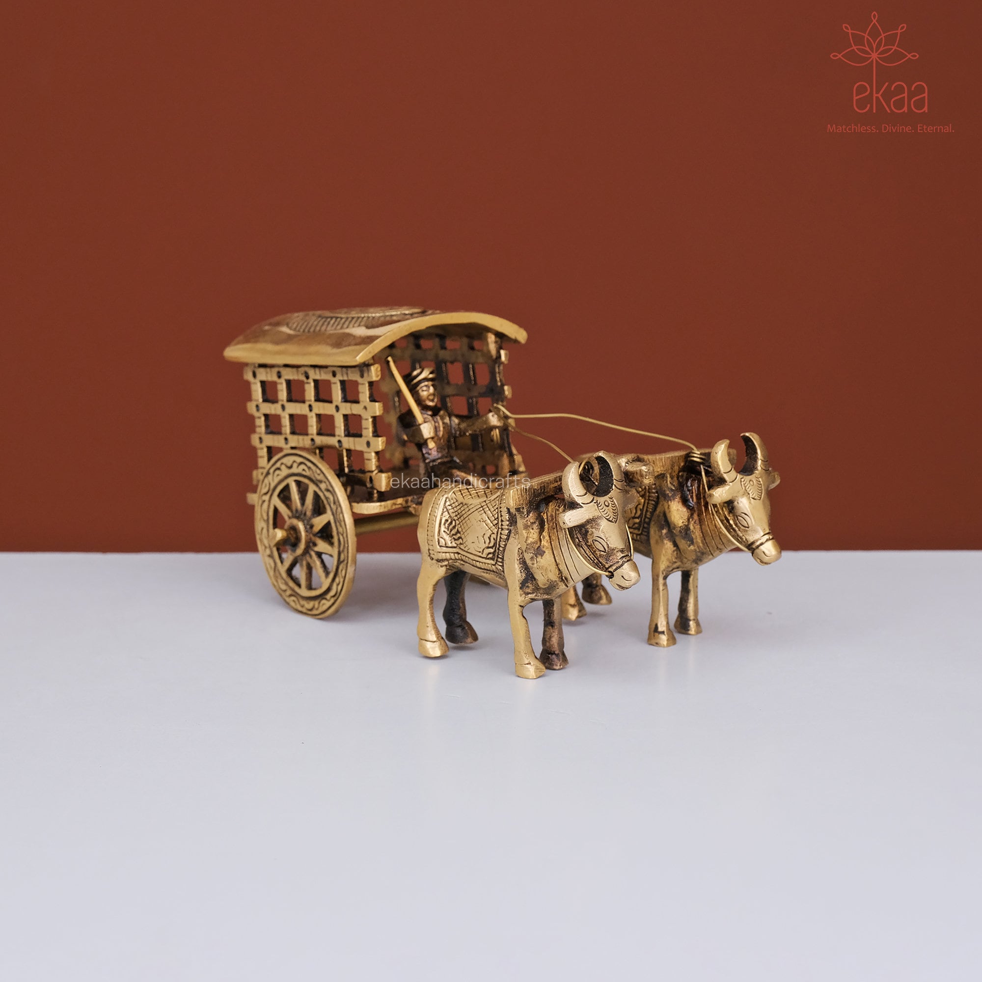 Brass Vintage Bullock Cart Showpiece Home Decor Items Etsy