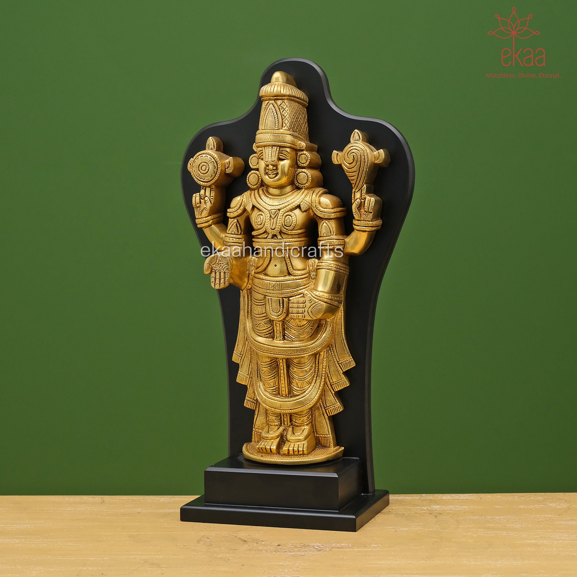 Tirupati Balaji in Brass With Frame Big Size Brass Balaji 18 - Etsy