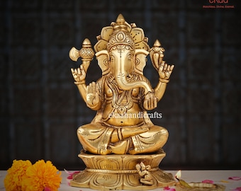 ガネーシャ像、ガネーシャ神のブロンズ像（ラウト、ガナパティ