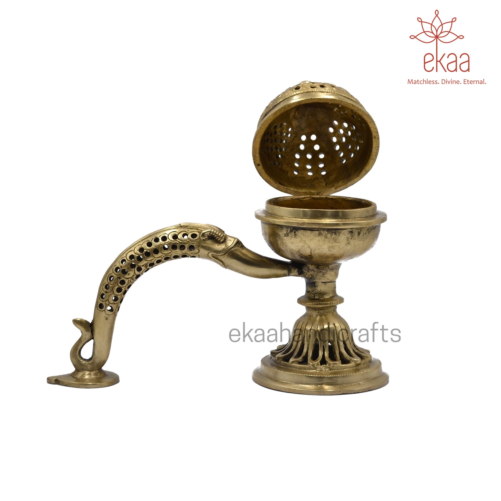 【新品未使用品】BRASS INCENSE STAND Brass Incense Stand / Cube – Front General Store