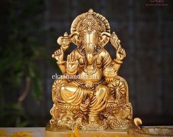 ガネーシャ像 真鍮製 ガネーシャ像 家庭用 寺院用 ヒンドゥー教の神