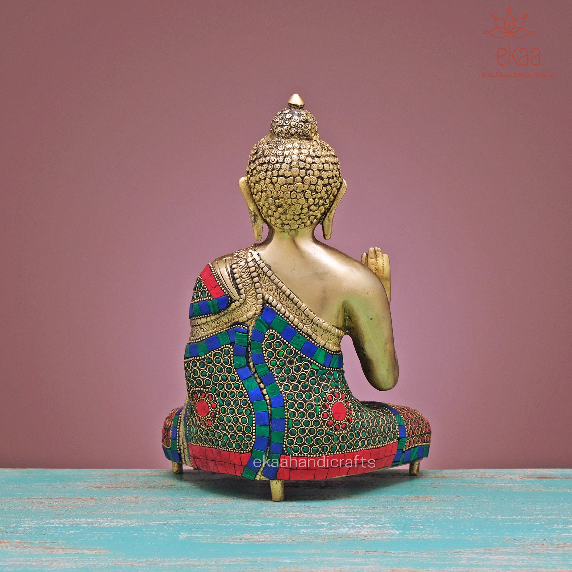 Brass Buddha Statue 27 CM Brass Lord Buddha Idol Outdoor Etsy
