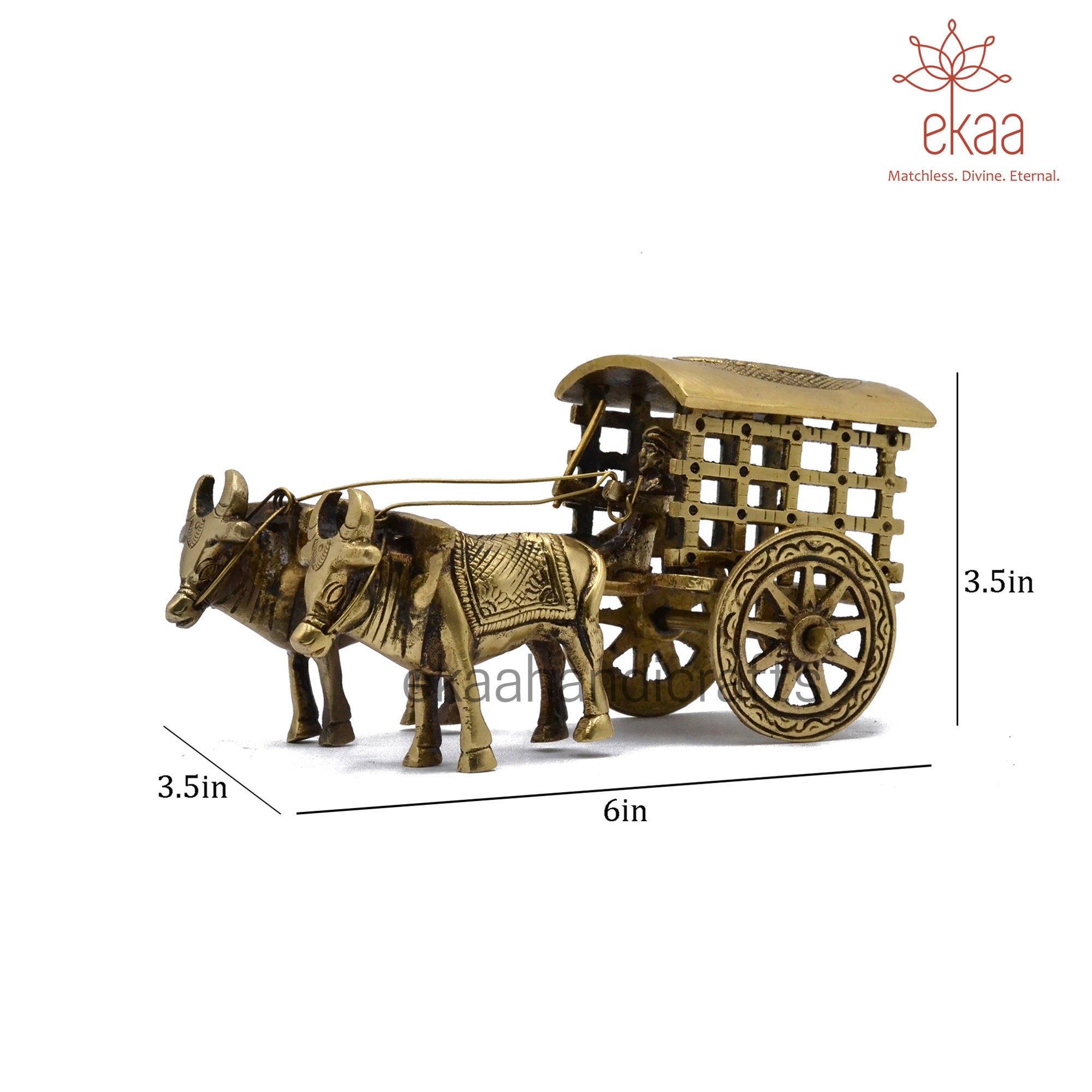 Brass Vintage Bullock Cart Showpiece, Home Decor Items Brass Vintage Bullock Cart Showpiece, Home Decor Items