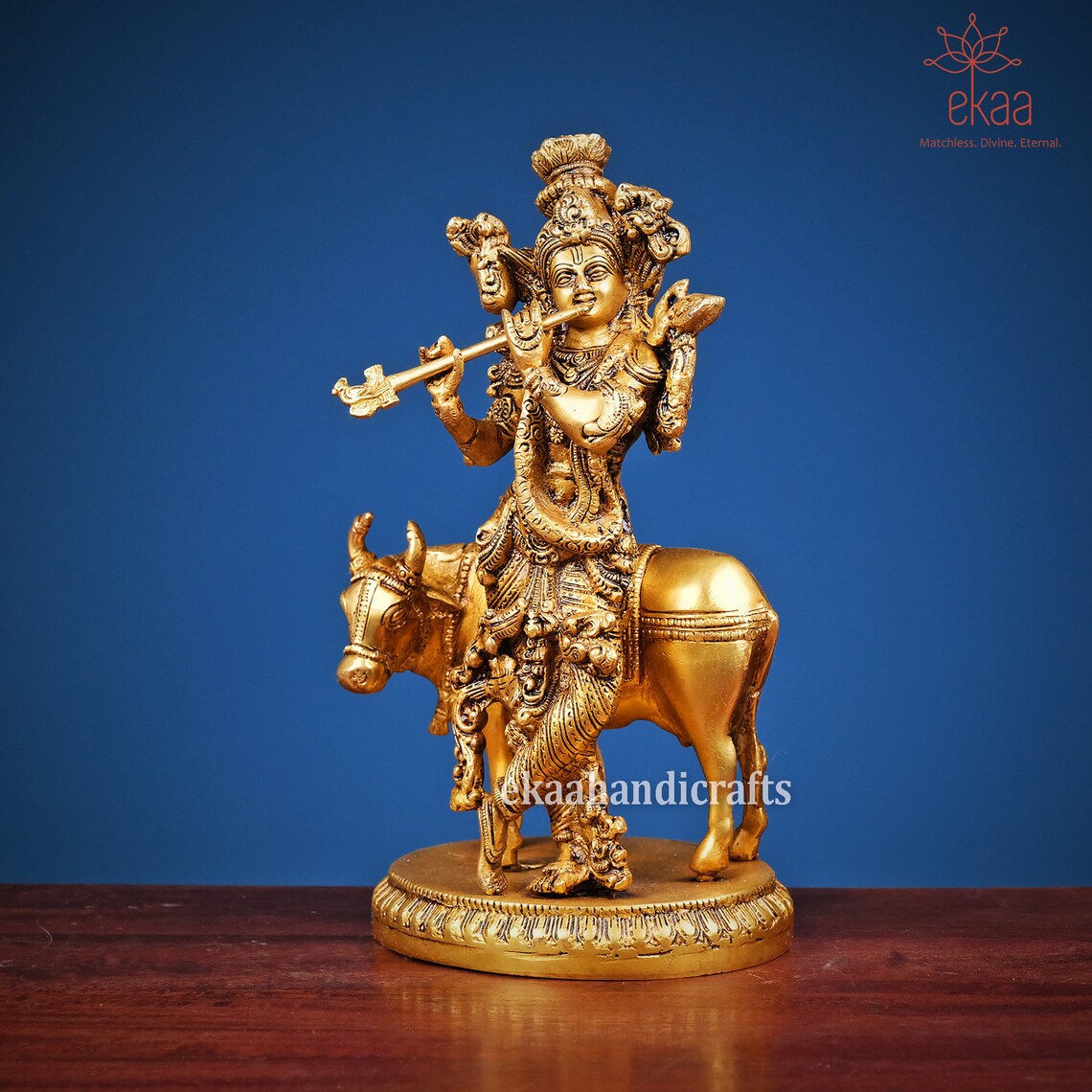 Krishna Statue in Brass 25CM Big Size Krishna Brass Idol Etsy