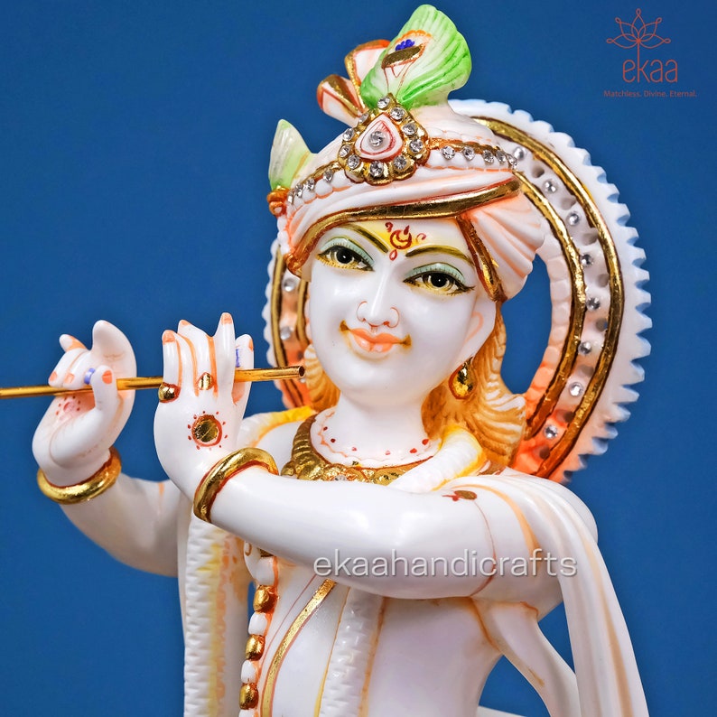 Krishna Statue 43CM Big Large Size Lord Krishna Idol Krishn Etsy