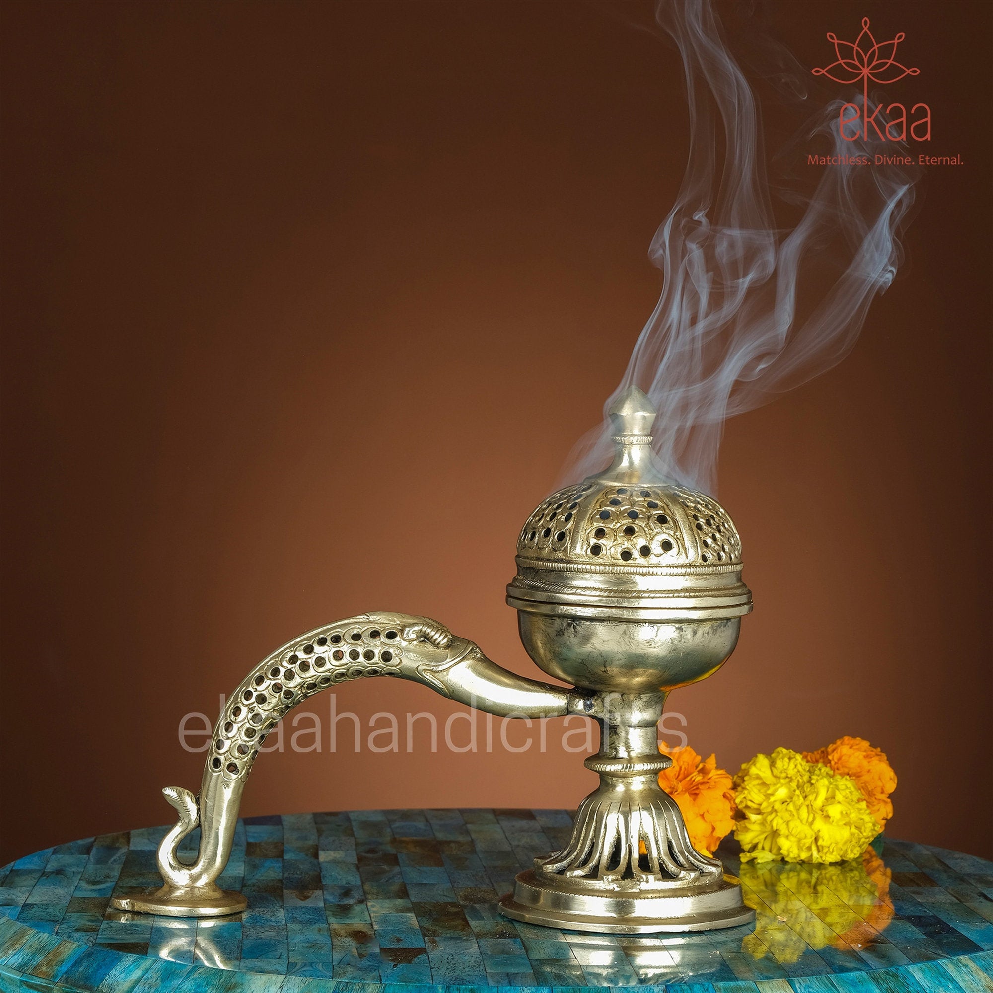 Brass Incense Holder, Frankincense Burner ,brass Dhoop Box