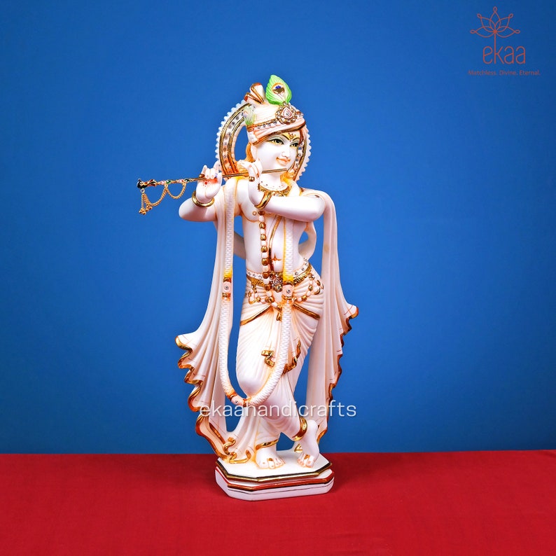 Krishna Statue 43CM Big Large Size Lord Krishna Idol Krishn Etsy