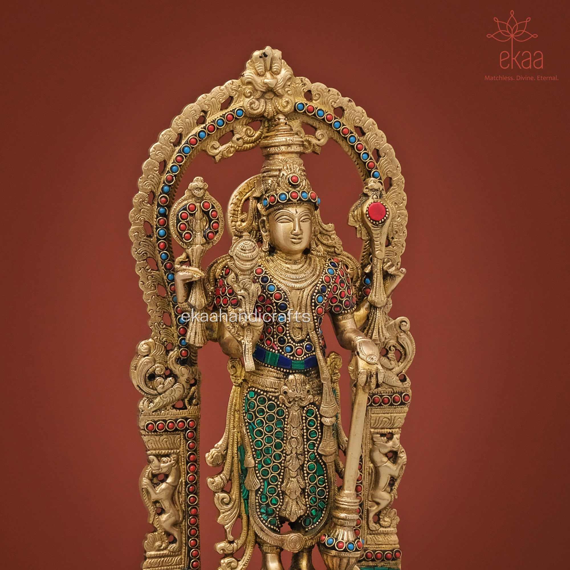 Lord Vishnu Narayan Idol Big Large Size Standing Vishnu Etsy