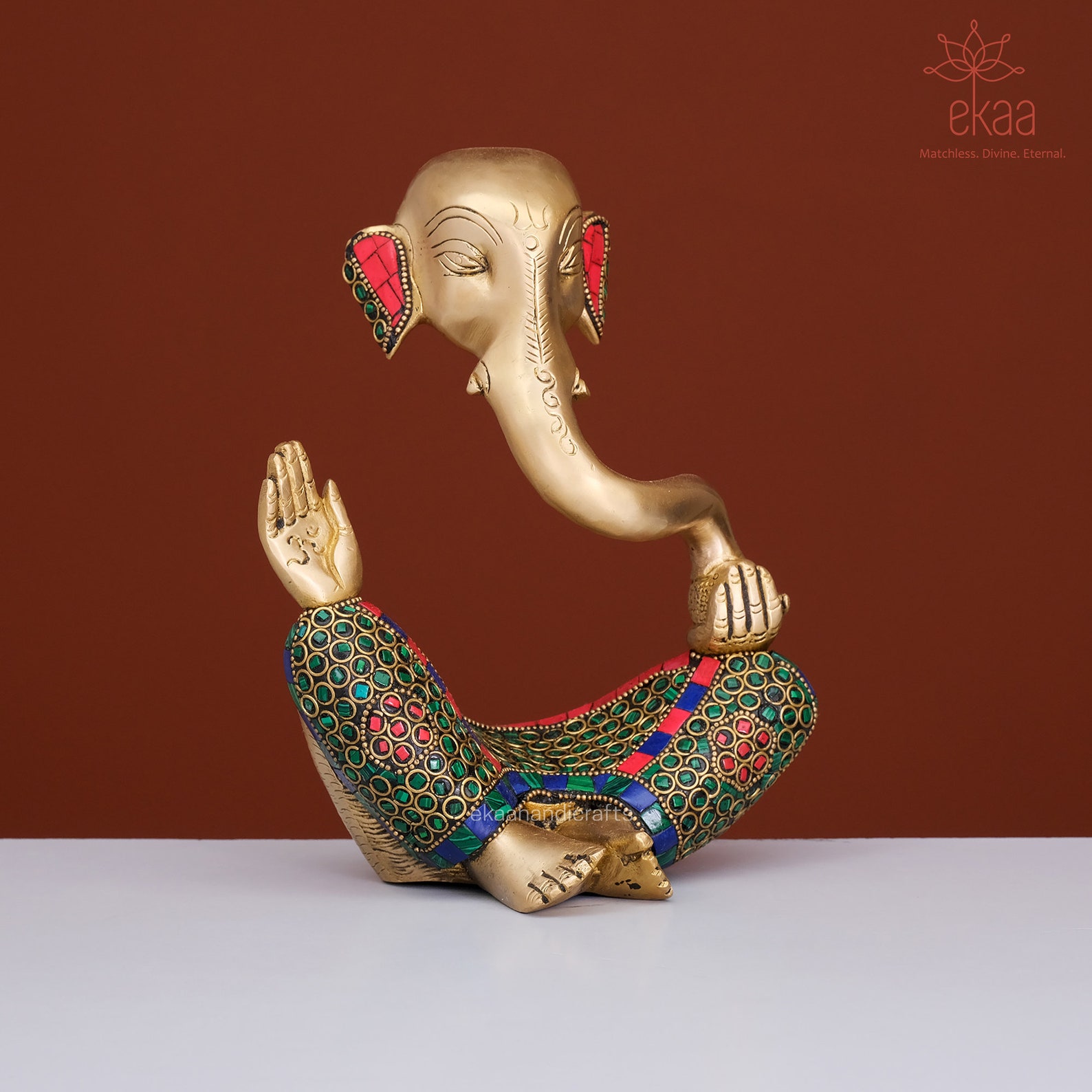 Ganesha Statue 20CM Modern Ganesha Idol in Brass for Home Etsy