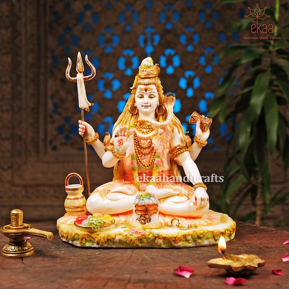 Shiva Statue for Temple Lord Shivji Idol in Culture Marble Shiv