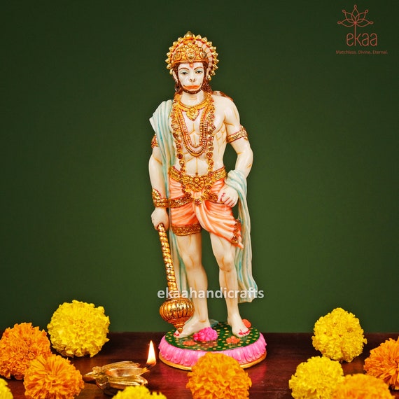 Buy Hanuman Ji Statue Large Size 28CM Standing Lord Hanuman Online in India - Etsy Buy Hanuman Ji Statue Large Size 28CM Standing Lord Hanuman Online in India - Etsy