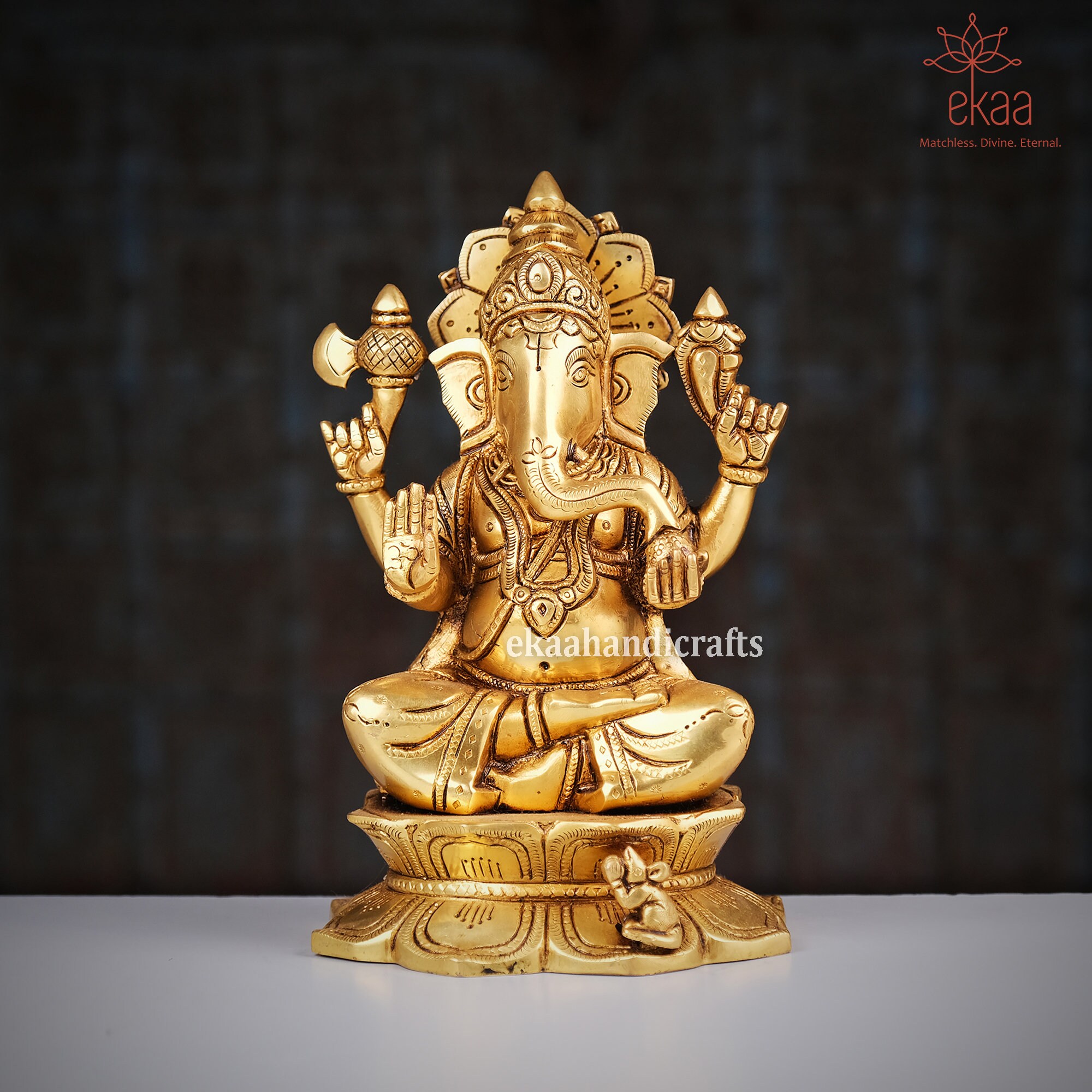 ESPLANADE - Laxmi Ganesh Saraswati Idol - 5 cm Hoogte | Ganesha Lakshmi Religieus Beeldje Hindoe God Sculptuur Murti Standbeeld | Diwali/Werkplek/Kantoor