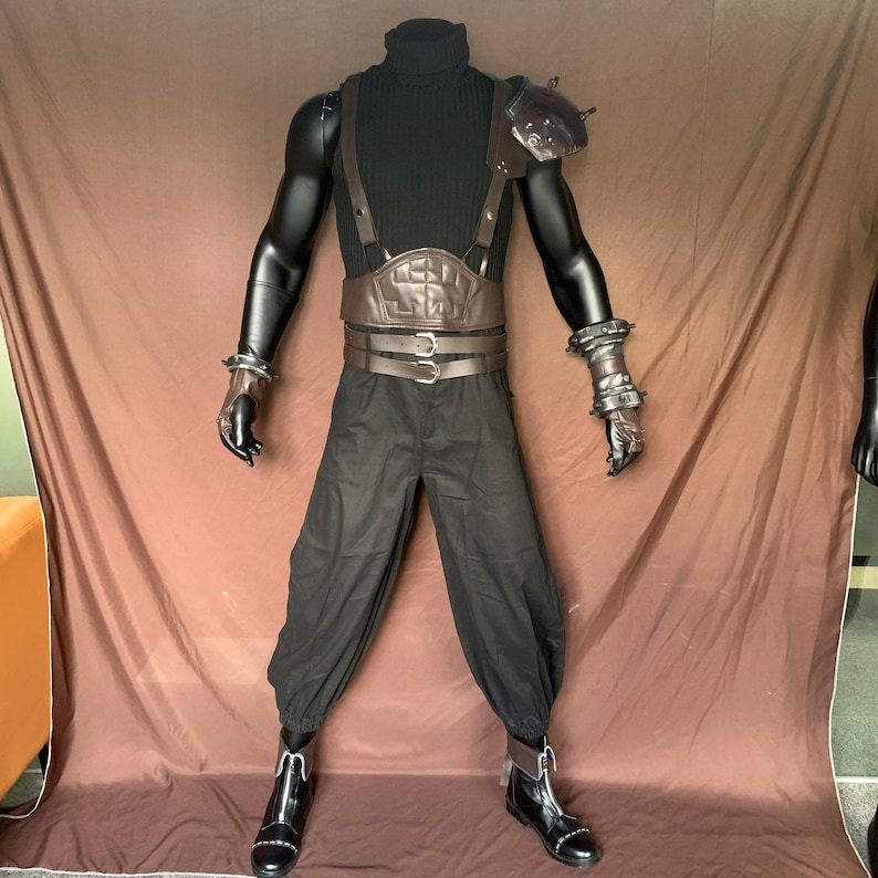 Cloud Strife Costume Final Fantasy VII Rebirth Cosplay Suit Halloween Outfit