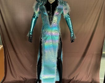 chinese dress ladies Baldur's Gate Shadowheart Blue Gown Dress Cosplay Costume Halloween Ca   Cosplaysky.ca
