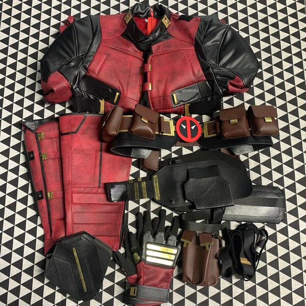 Wade Wilson Costume Deadpool 3 Cosplay Suit Halloween Outfit