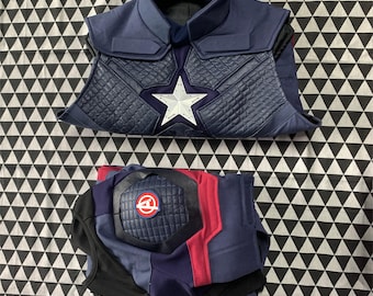 Costume Captain America Avengers Endgame Costume Cosplay Steve Rogers Tenue d'Halloween