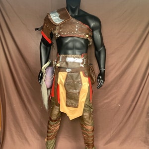 Kratos Costume God of War Ragnarok Cosplay Suit Halloween Outfit