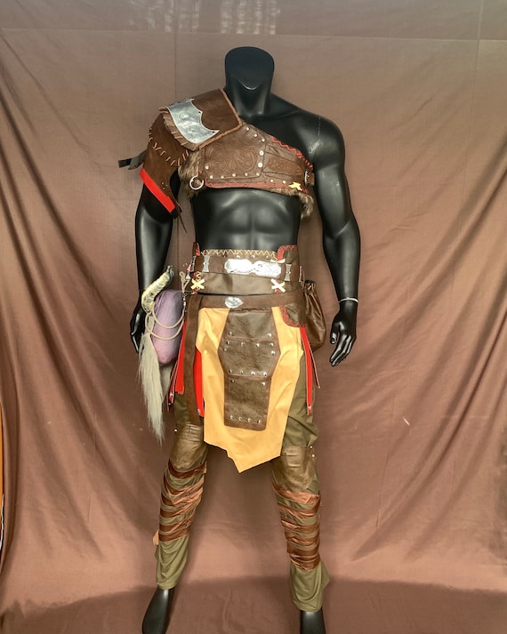 Kratos Costume God of War Ragnarok Cosplay Suit Halloween Outfit