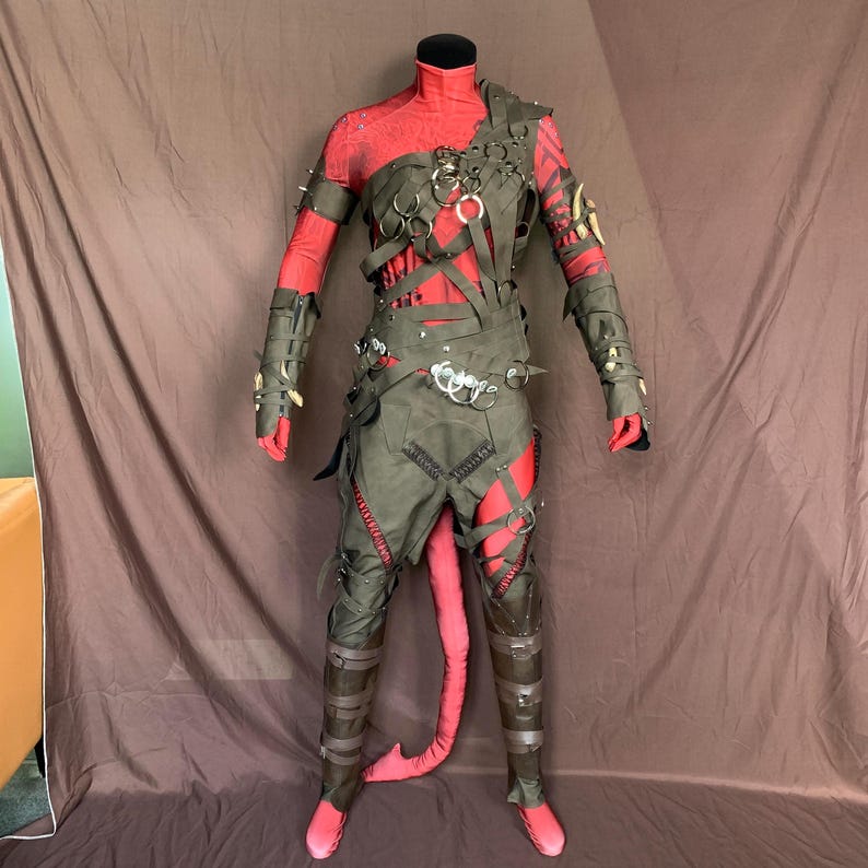 Karlach Costume Cosplay Baldur's Gate 3 Suit Halloween Outfit