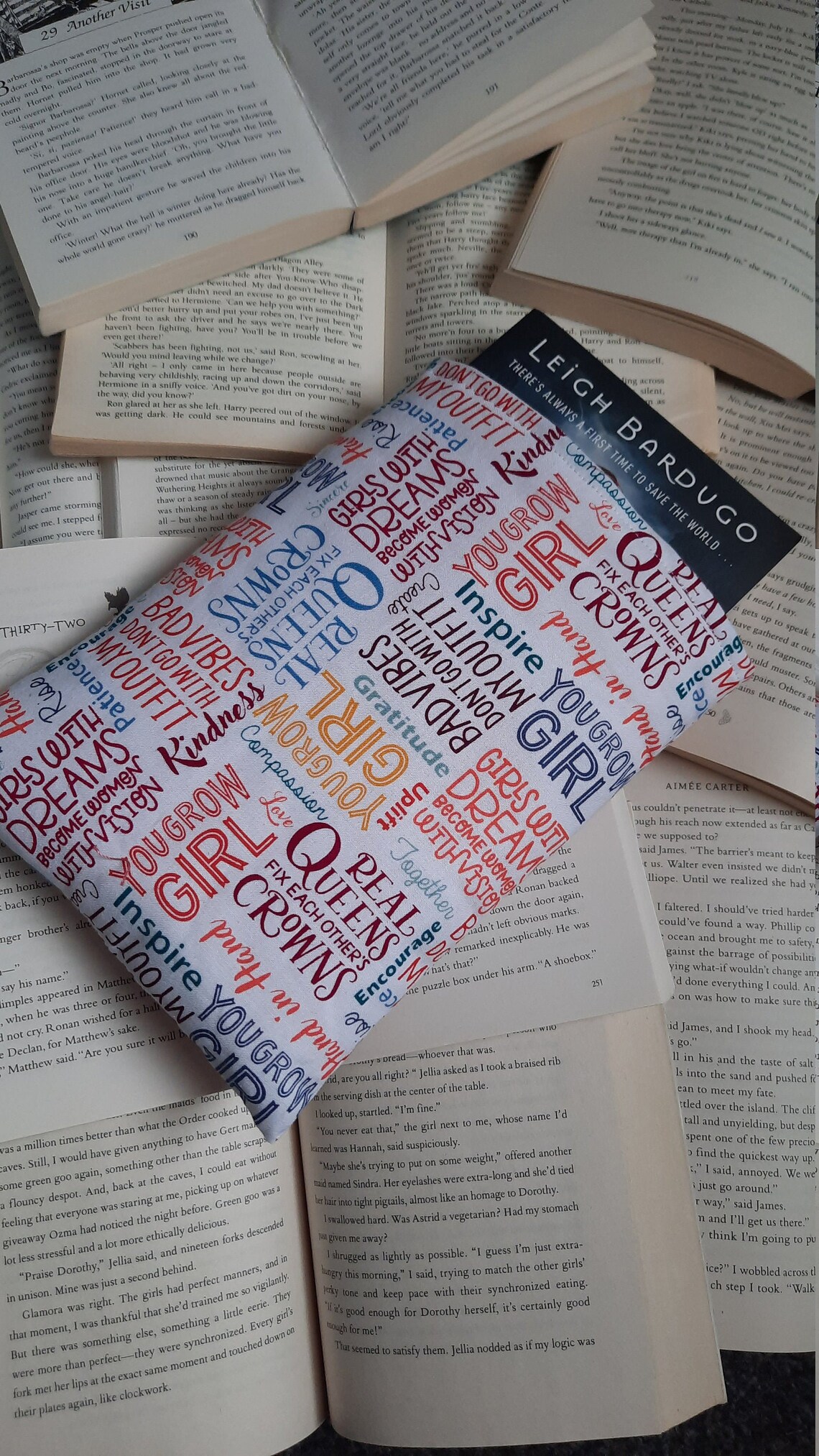 Encouraging Words Book Sleeve Etsy