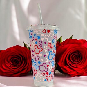 Cold Cup |Travel Iced Coffee Mug|Tumbler with Straw Lid | 24Oz or 709ml MADE TO ORDER
