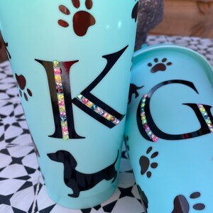 Personalised reusable cold Cup | Travel Iced Coffee Mug | Made to order 24Oz or 709ml