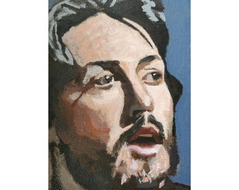 Paul McCartney - original acrylic painting on hand-stretched canvas