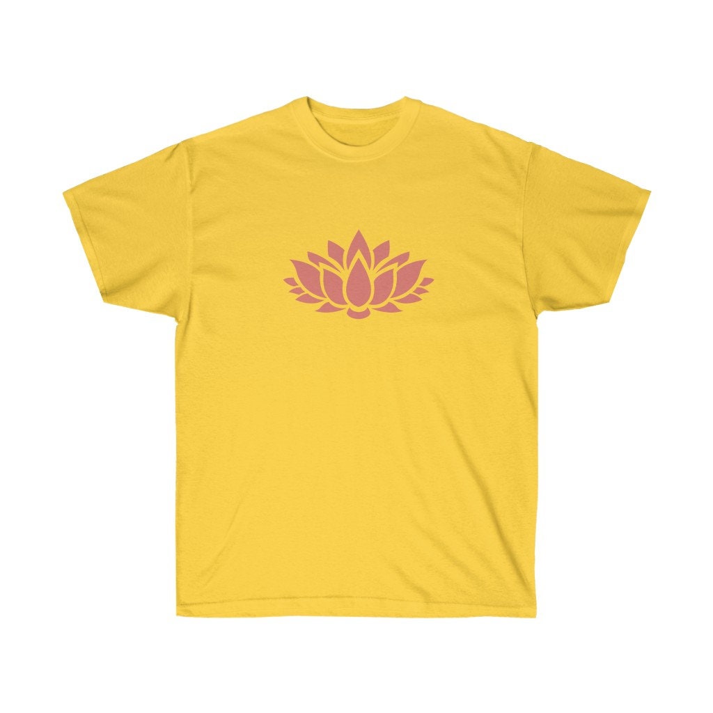 Lotus shirt Lotus Unisex Ultra Cotton Tee Boho Lotus tee | Etsy