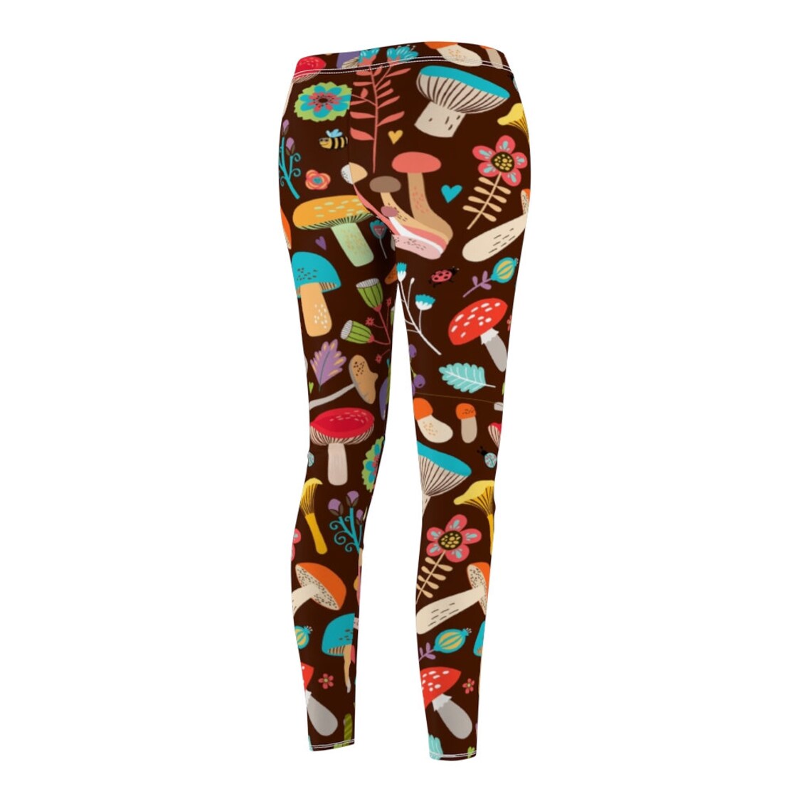 Mushroom leggings mushroom Print Women's Cut & Sew Casual Etsy