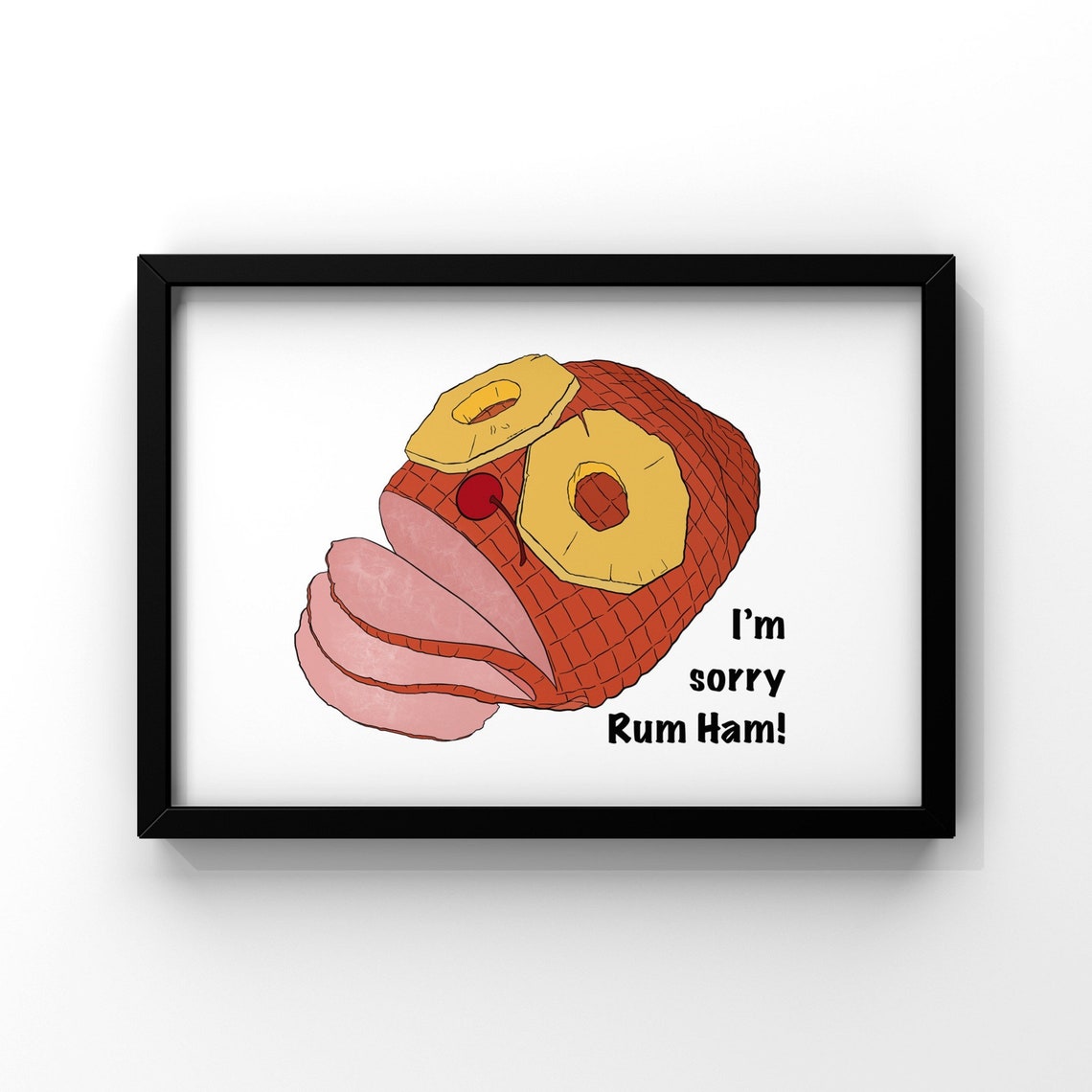 Rum Ham Always Sunny Print Always Sunny Illustration Etsy Canada