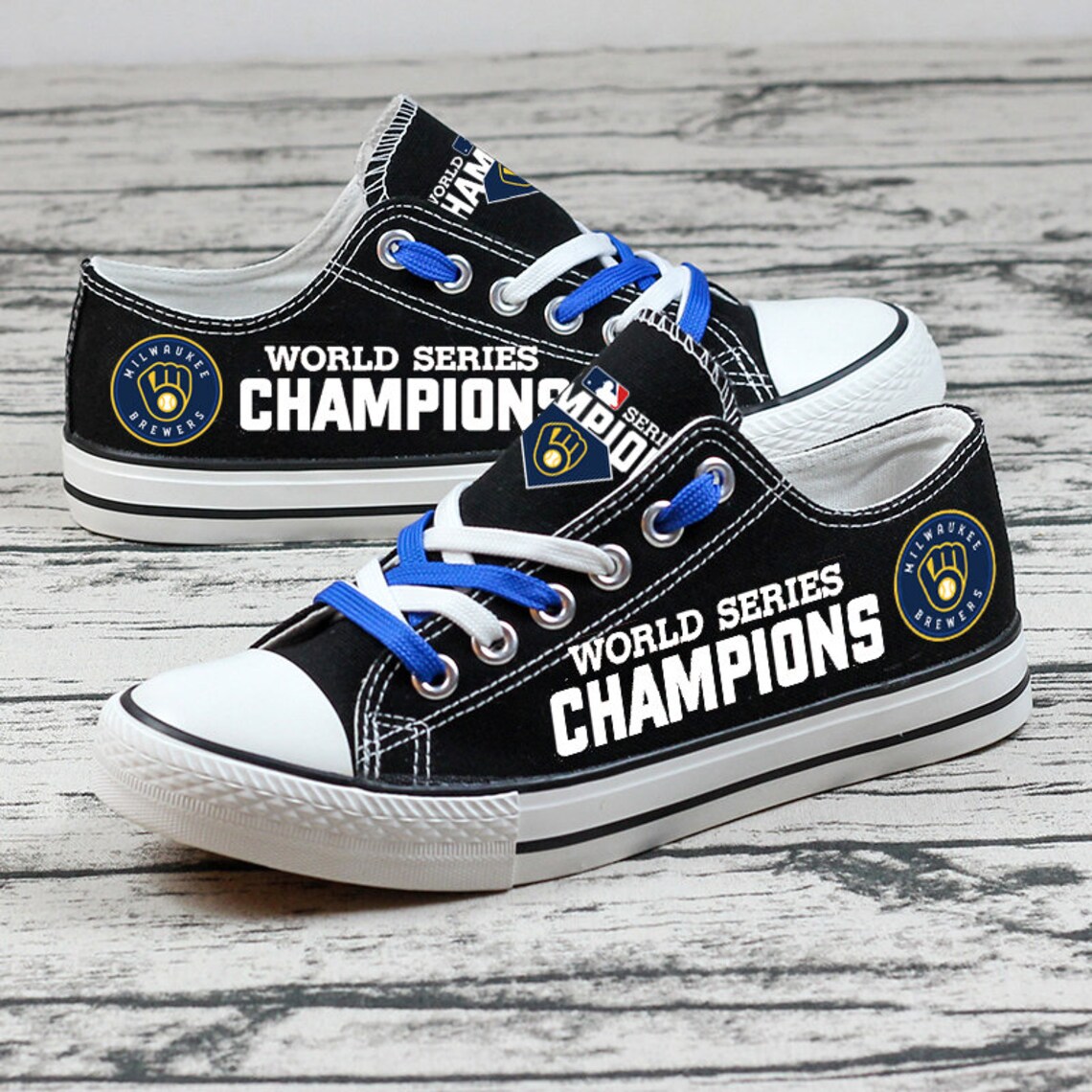 Milwaukee Brewers Champion Low Top Shoes For Baseball Fans Milwaukee Brewers Champion Low Top Shoes For Baseball Fans