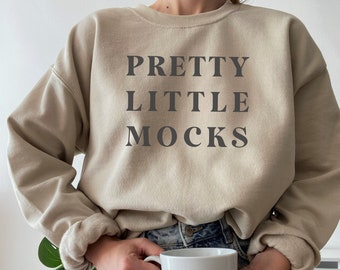 G 18000 Mockup | Sand Sweatshirt Mock Up | Simple Autumn Fall Mockup Model Wearing | Minimal Natural | Heavy Blend