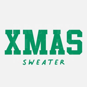 Xmas Sweater, Trendy PNG And SVG Design Digital Download, Christmas Cute Aesthetic, Holidays Retro Vintage Style, Streetwear
