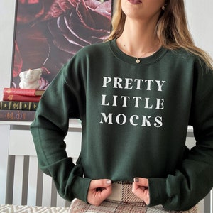 G 18000 Mockup | Forest Green Sweatshirt Mock Up | Simple Autumn Fall Mockup Model Wearing | Minimal Natural | Dark Academia Aesthetic