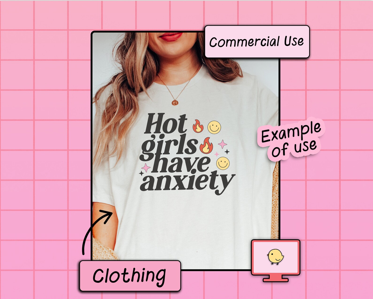 Hot Girls Have Anxiety SVG PNG Design, Trendy Digital Download, Mental ...