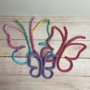 Knitted Wire Butterfly, 3D Butterfly, Nursery Decor, Playroom, Wire Art, Knitted Wire, Wall Art, Kids Room Decor, Girls Bedroom Decoration