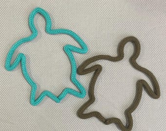 Tartaruga marina - Decorazione murale in filo di ferro lavorato a maglia: cameretta dei bambini, arredamento per la cameretta dei bambini