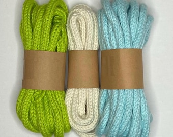 Icord -Knitted Wire Cord - Tricotin, French Knitting, cotton rope, 40+ Colors Available