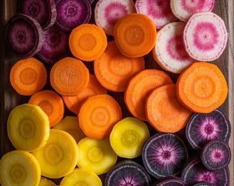 Carrot (seed) Multicolor Mix, Rainbow Heirloom Blend Yellow Orange Purple Red Sweet Root Vegetable Easy Grow Garden Gift, Edible Live Plant