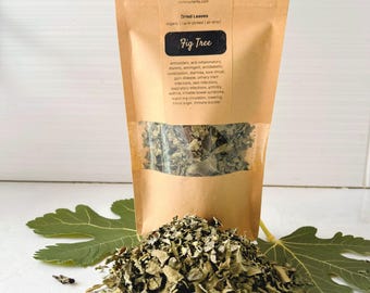 Organic Fig Tree Leaves Dried Cut Pieces, Home-grown, No GMO, No Pesticides, Hand-Picked, Air-Dried, Herbal Tea, Spice, Beauty, Crafts, Soap